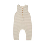Sleeveless Jumpsuit | Warm Grey Stripe
