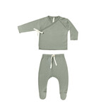 Wrap Top + Pant Set | Spruce