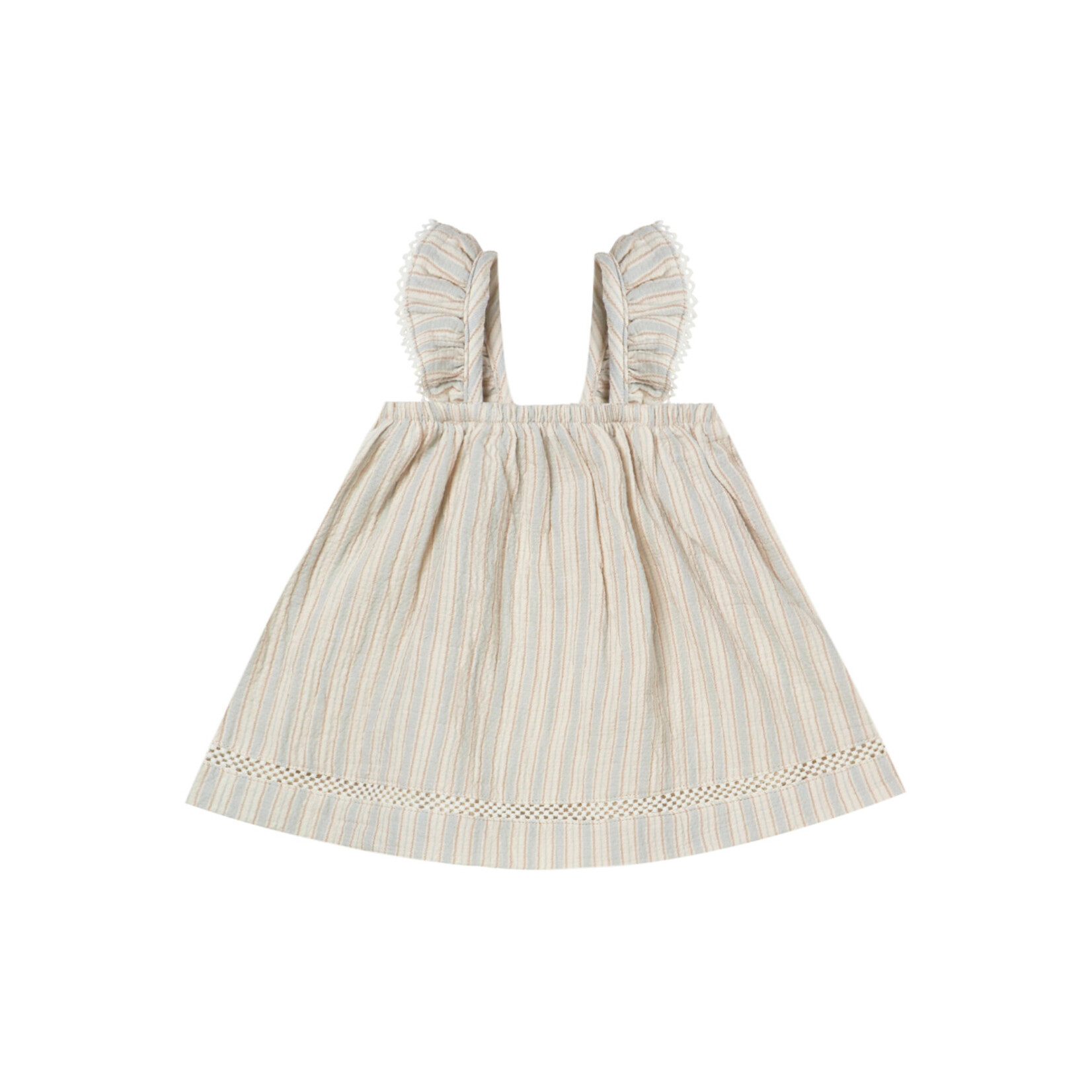 Ruffle Tank Dress | Sky Stripe