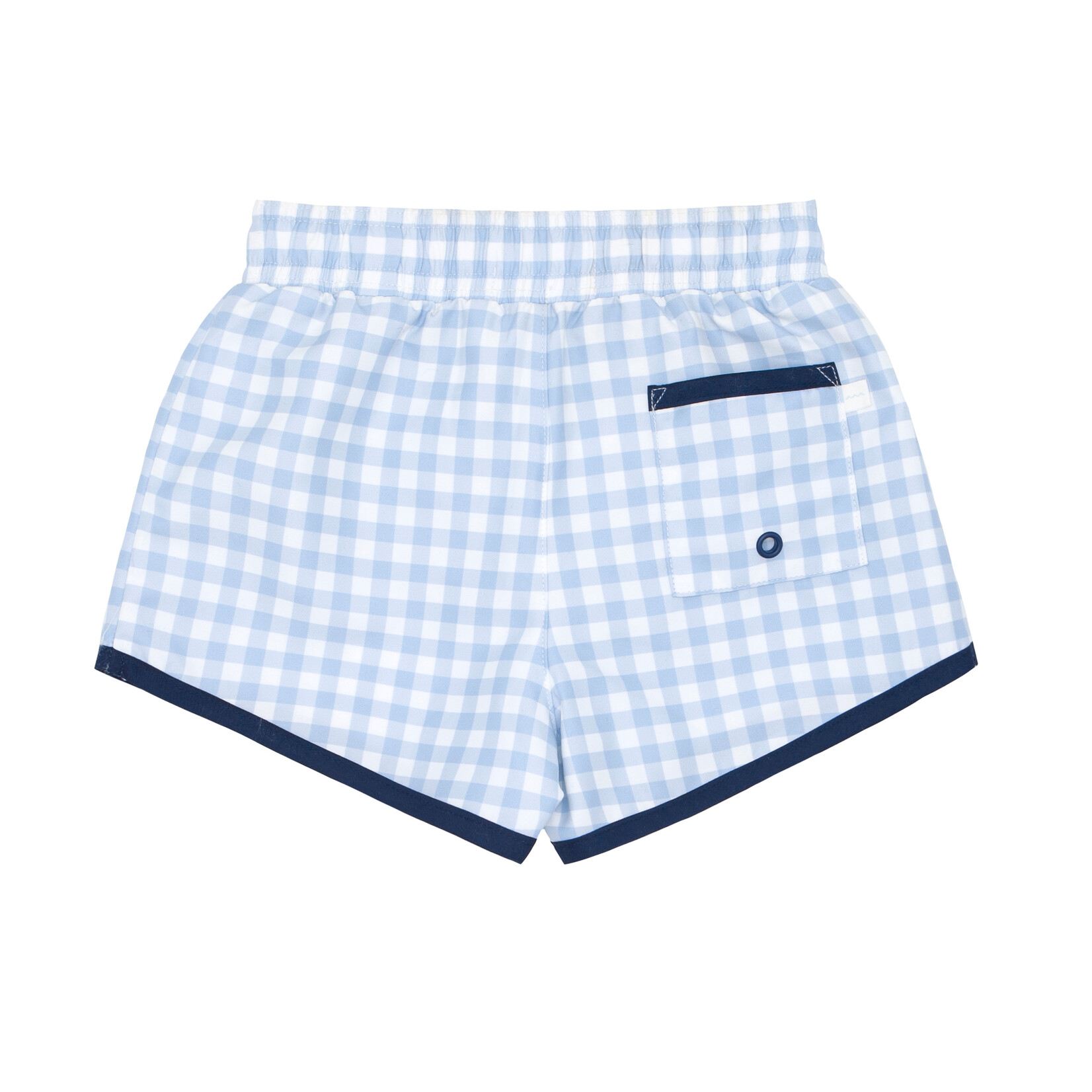 Minnow Boys Oasis Blue Gingham Boardie