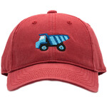 Harding Lane Kids Dump Truck on Weathered Red Baseball Hat