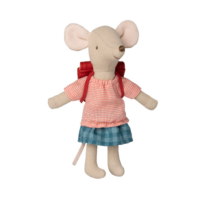 Tricycle mouse, Big Sister with bag - Red | 17-3206-00