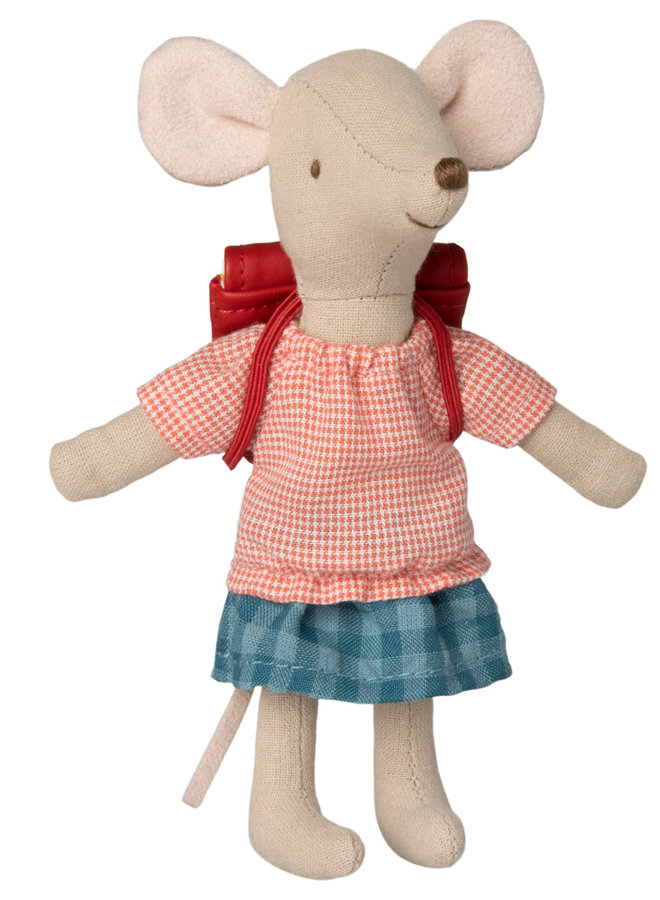Tricycle mouse, Big Sister with bag - Red | 17-3206-00