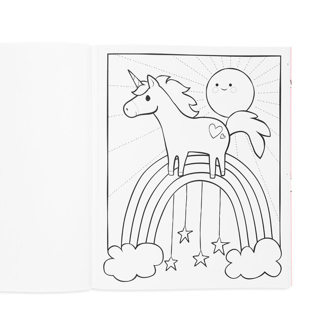 Color-in' Book: Enchanting Unicorns (8" x 10")
