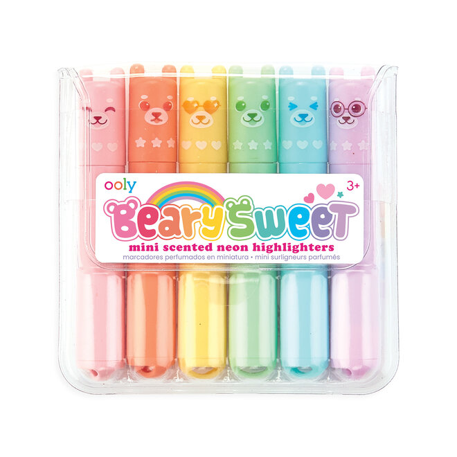 Beary Sweet Mini Scented Highlighters - Set of 6