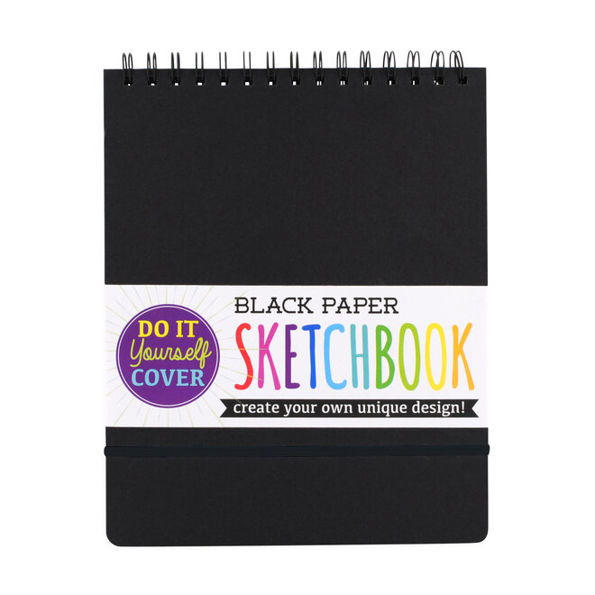 D.I.Y. Sketchbook - Large Black Paper (8" x 10.5")