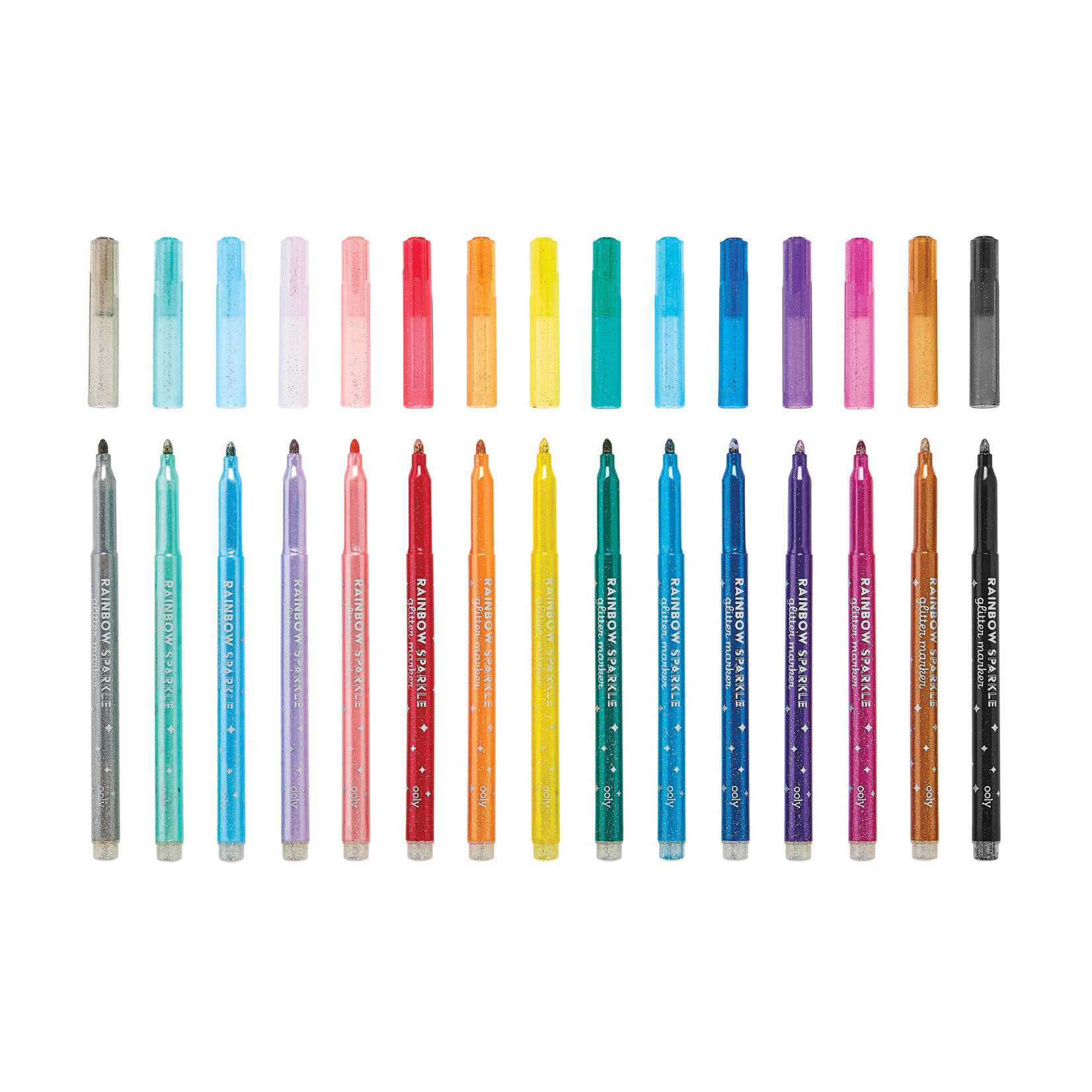 Rainbow Sparkle: Glitter Markers (Set of 15)