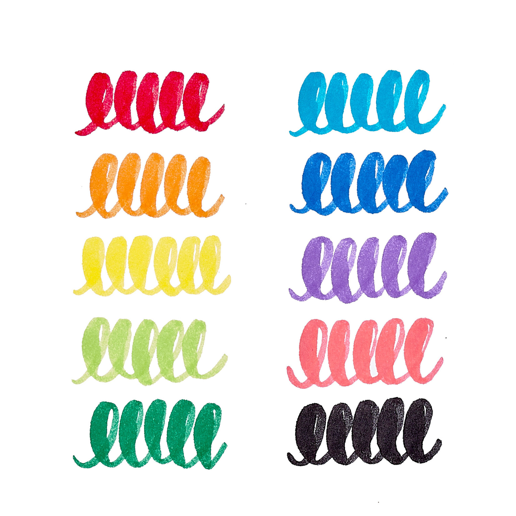Big Bright Brush Markers || Set of 10