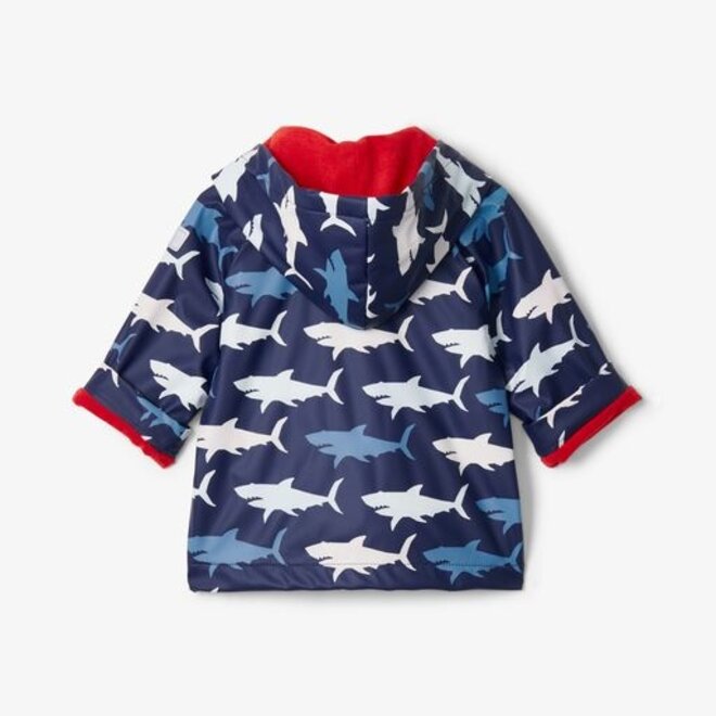 Hungry Sharks Baby Raincoat