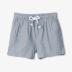 Chambray Toddler Pull On Shorts