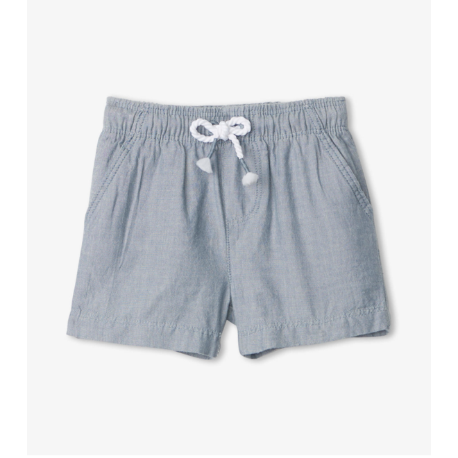 Chambray Toddler Pull On Shorts