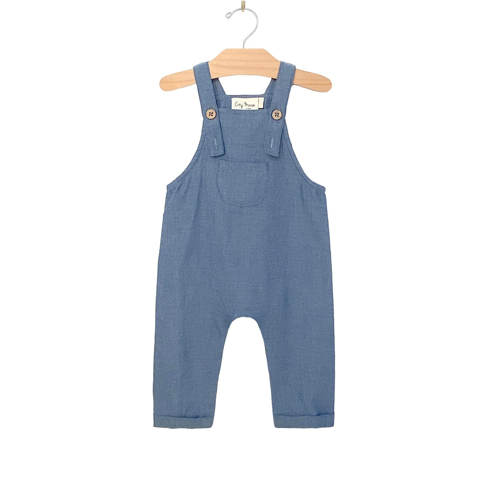 City Mouse Long Overall - Chambray