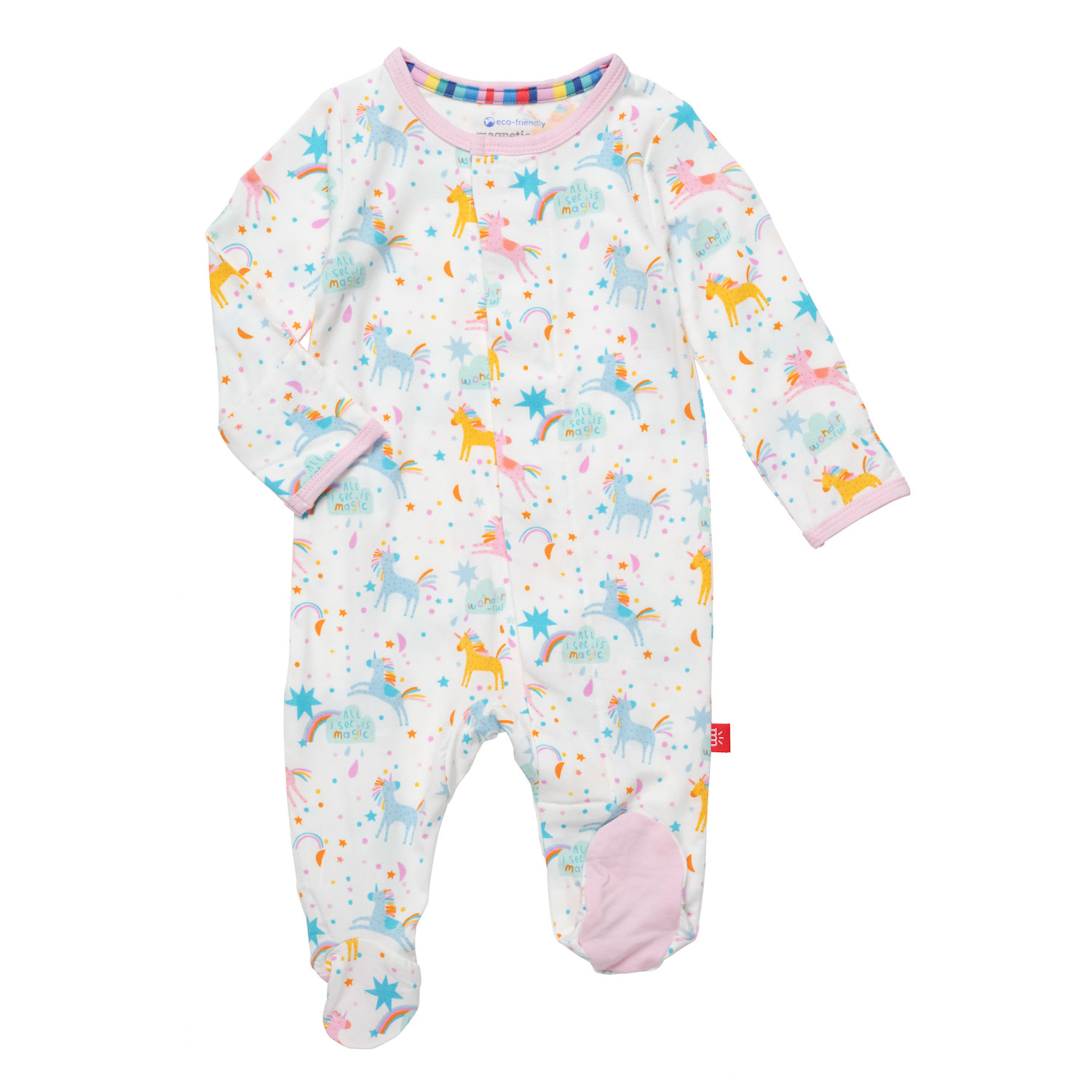 Pin Dot Pink Modal Magnetic Footie