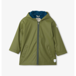 Forest Green Zip Up Splash Jacket