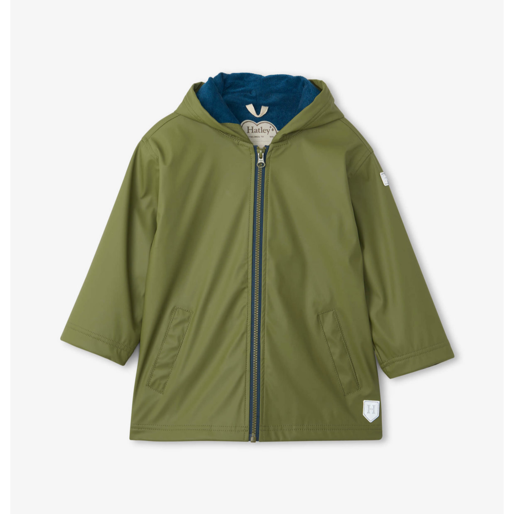 Forest Green Zip Up Splash Jacket