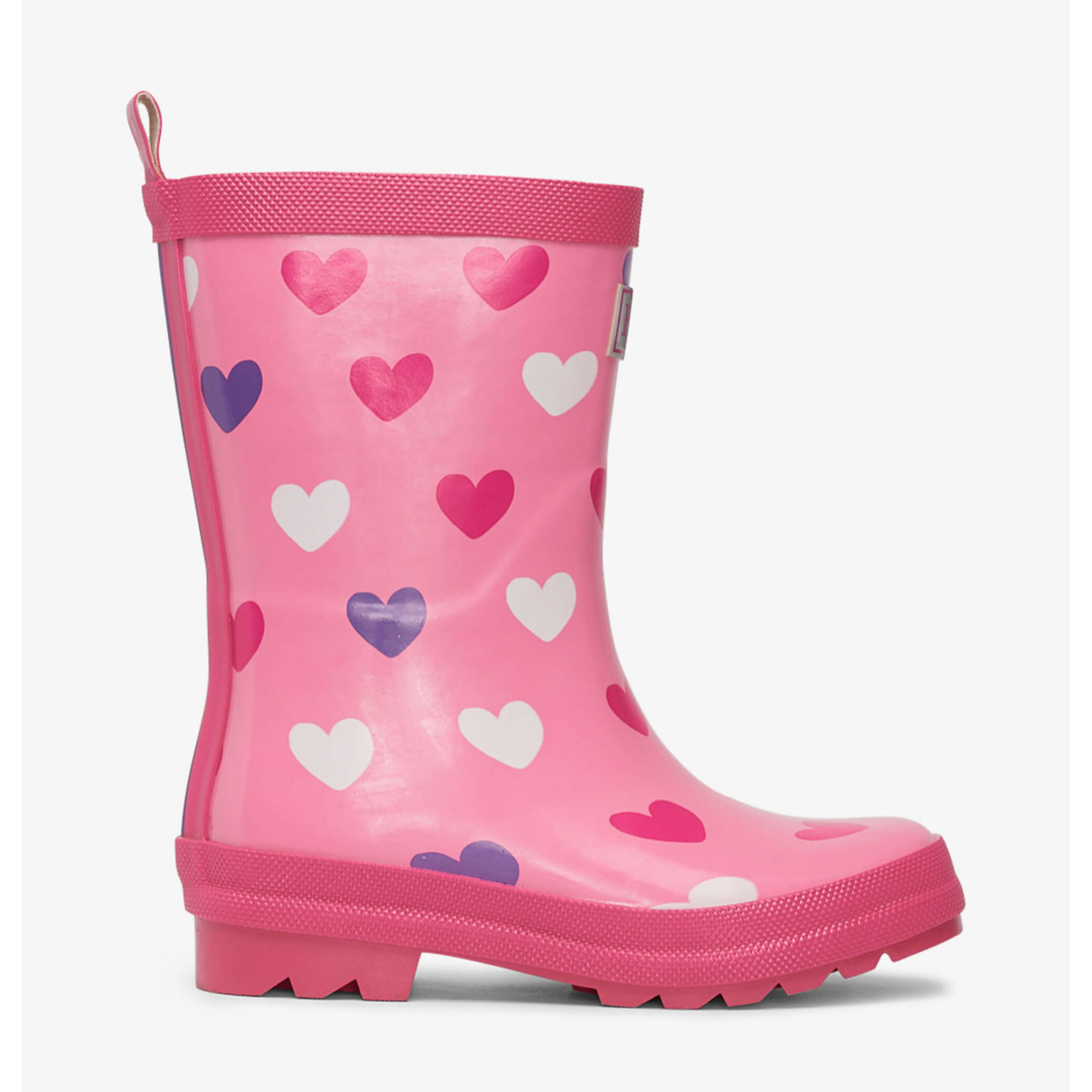 Scattered Hearts Shiny Rain Boots