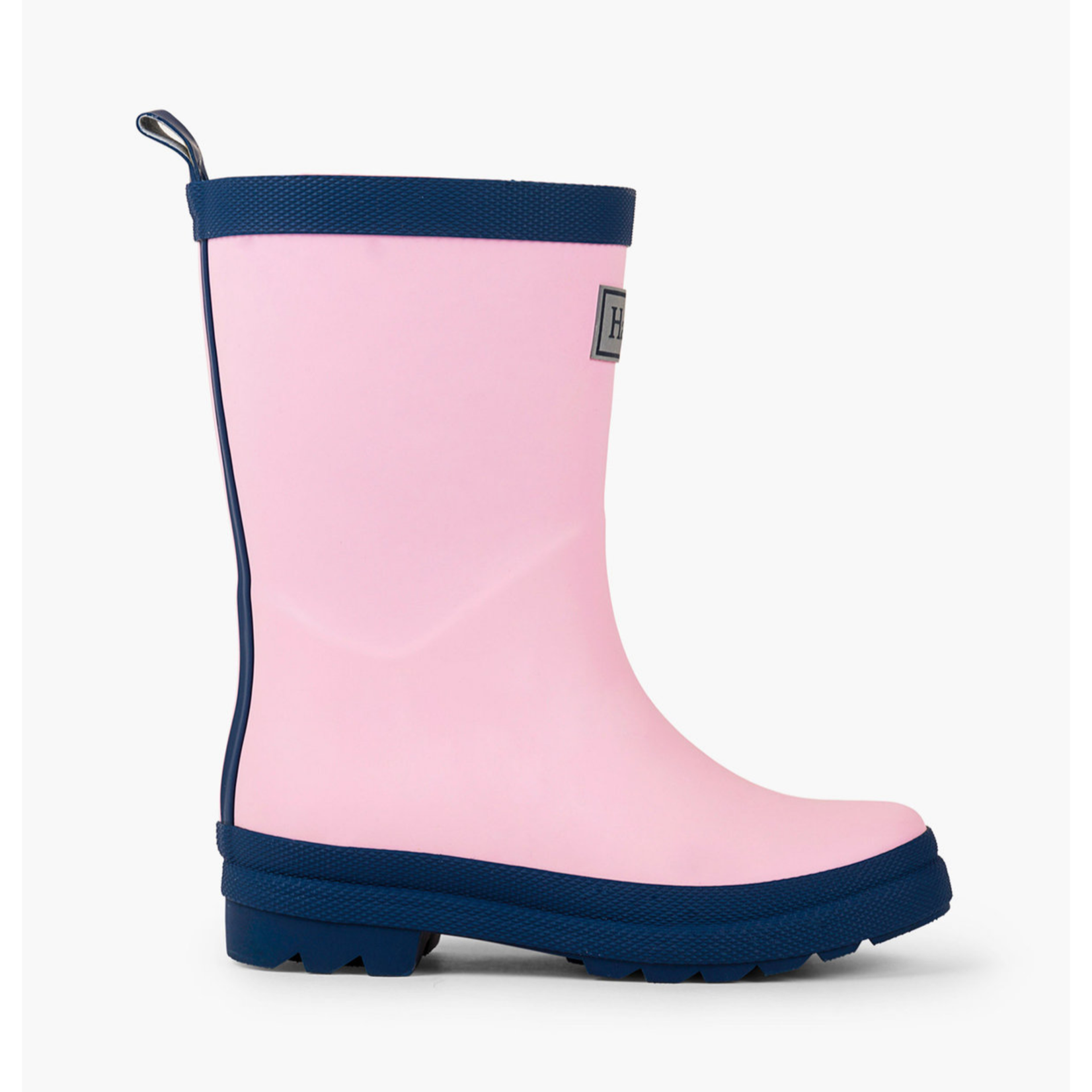 Pink & Navy Matte Rain Boots