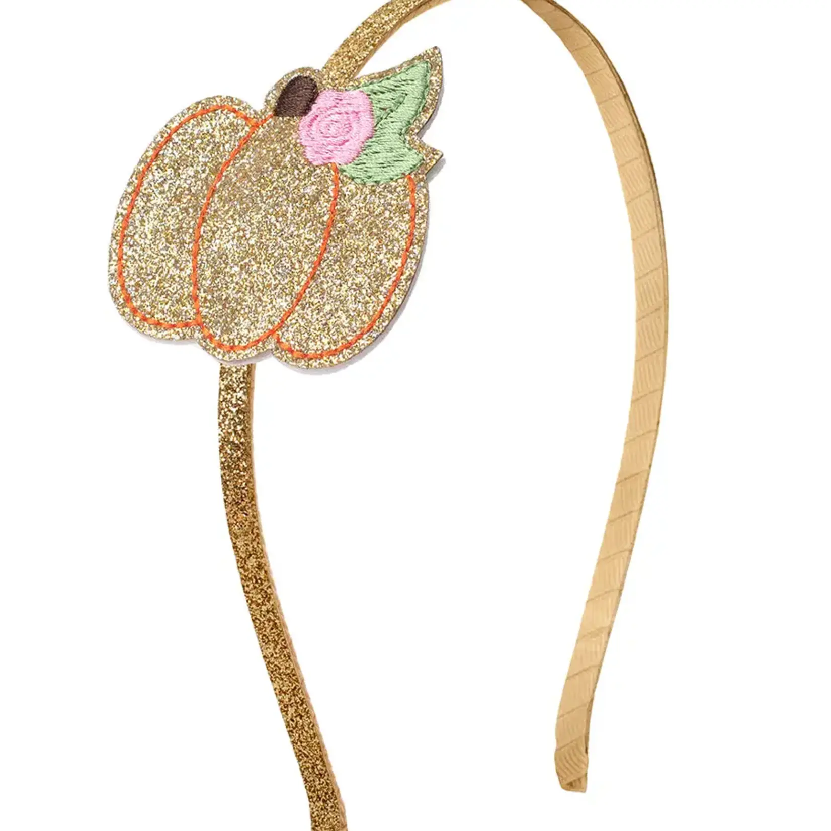 Sweet Wink Pumpkin Rose Headband - Kids Fall Headband