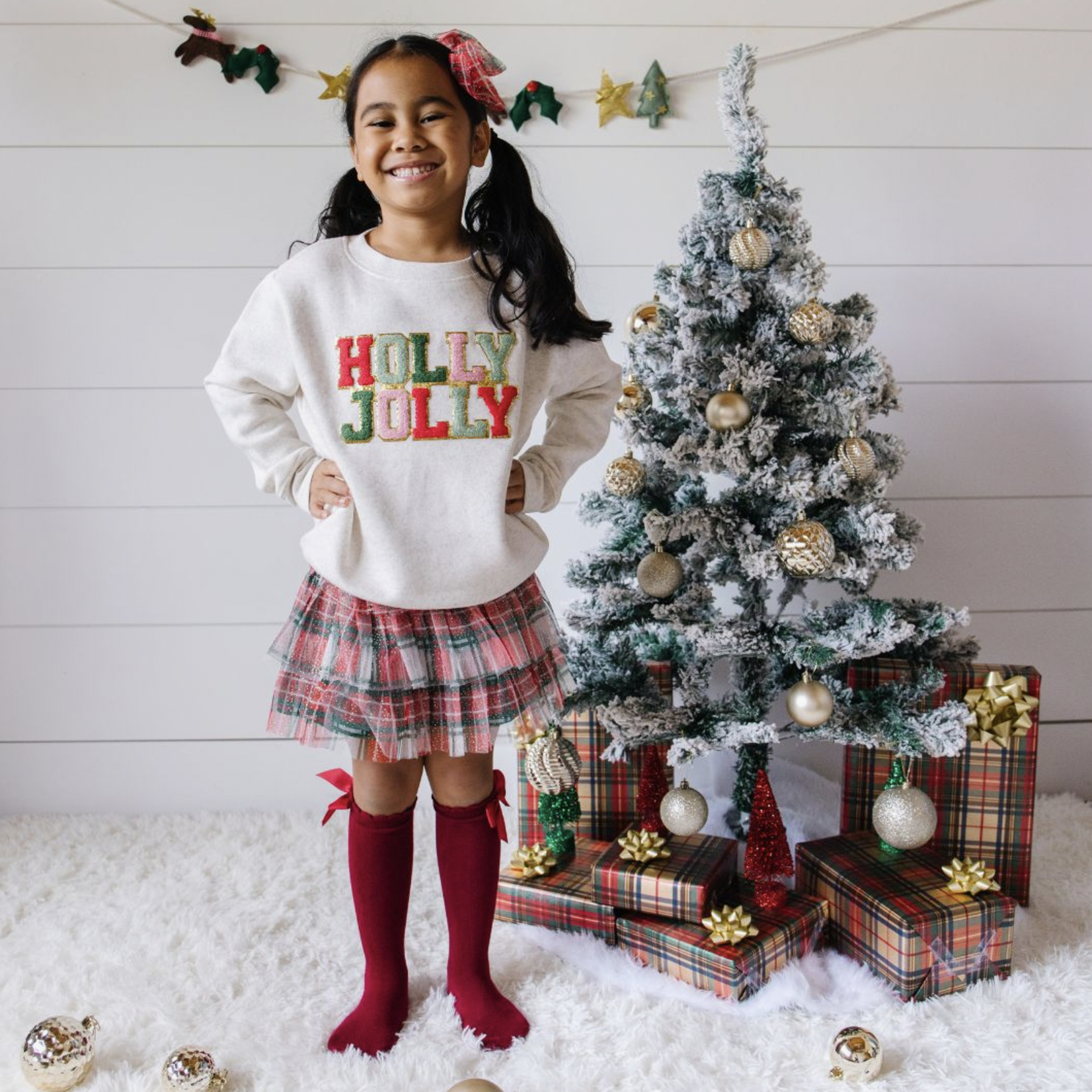 Sweet Wink Christmas Plaid Tiered Tutu * FINAL SALE - HOLIDAY*
