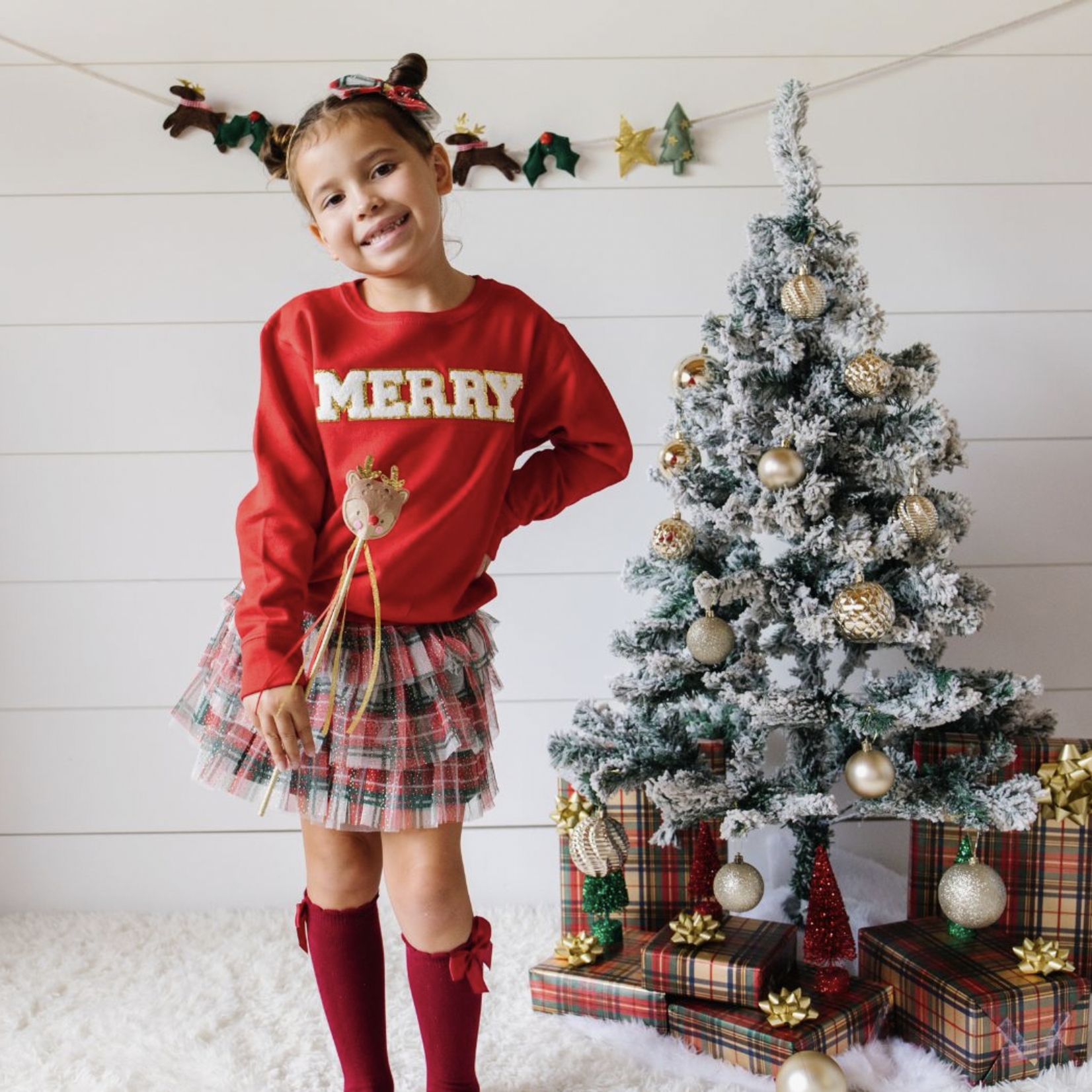 Sweet Wink Christmas Plaid Tiered Tutu * FINAL SALE - HOLIDAY*