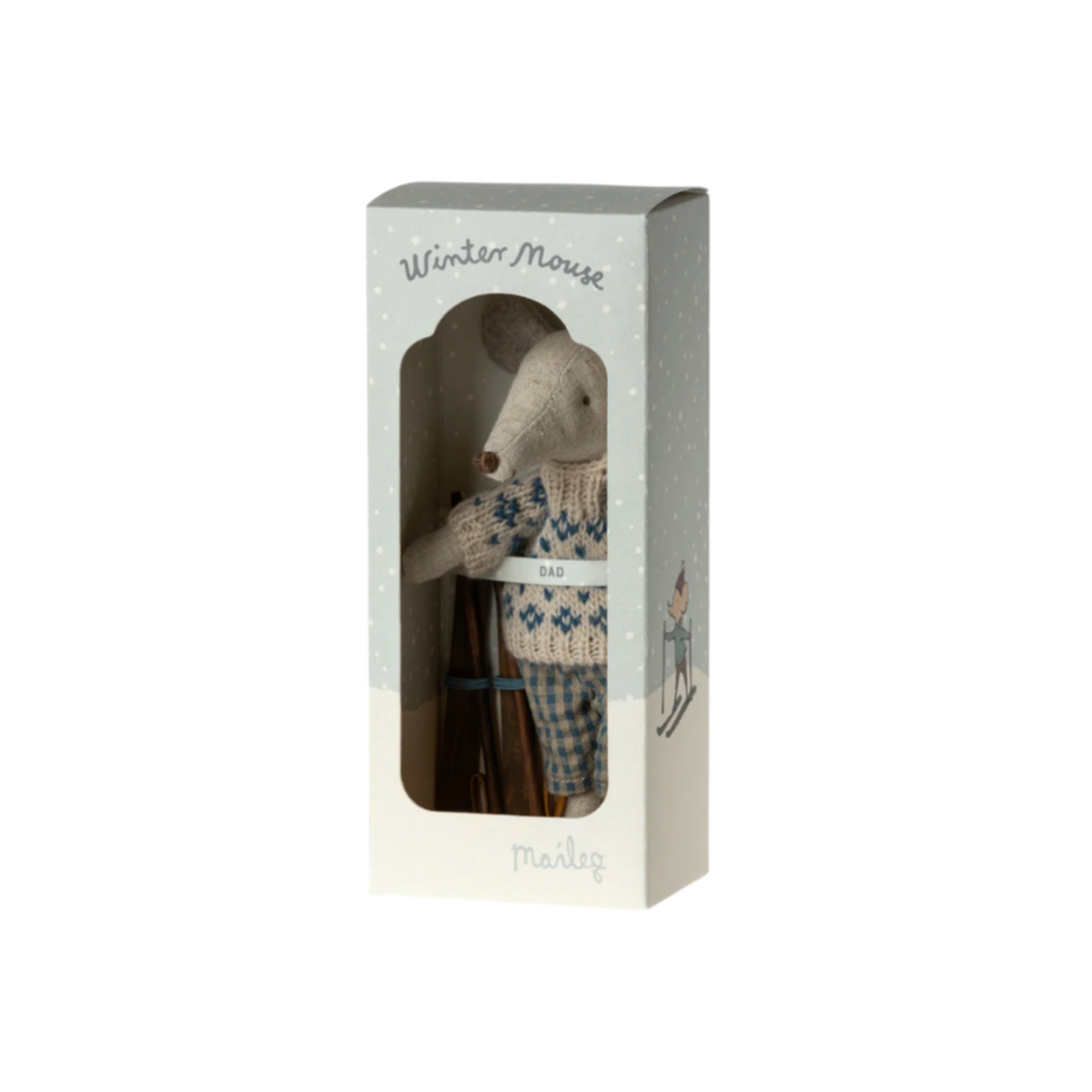 Winter Mouse with Ski Set, Dad | 17-3307-00