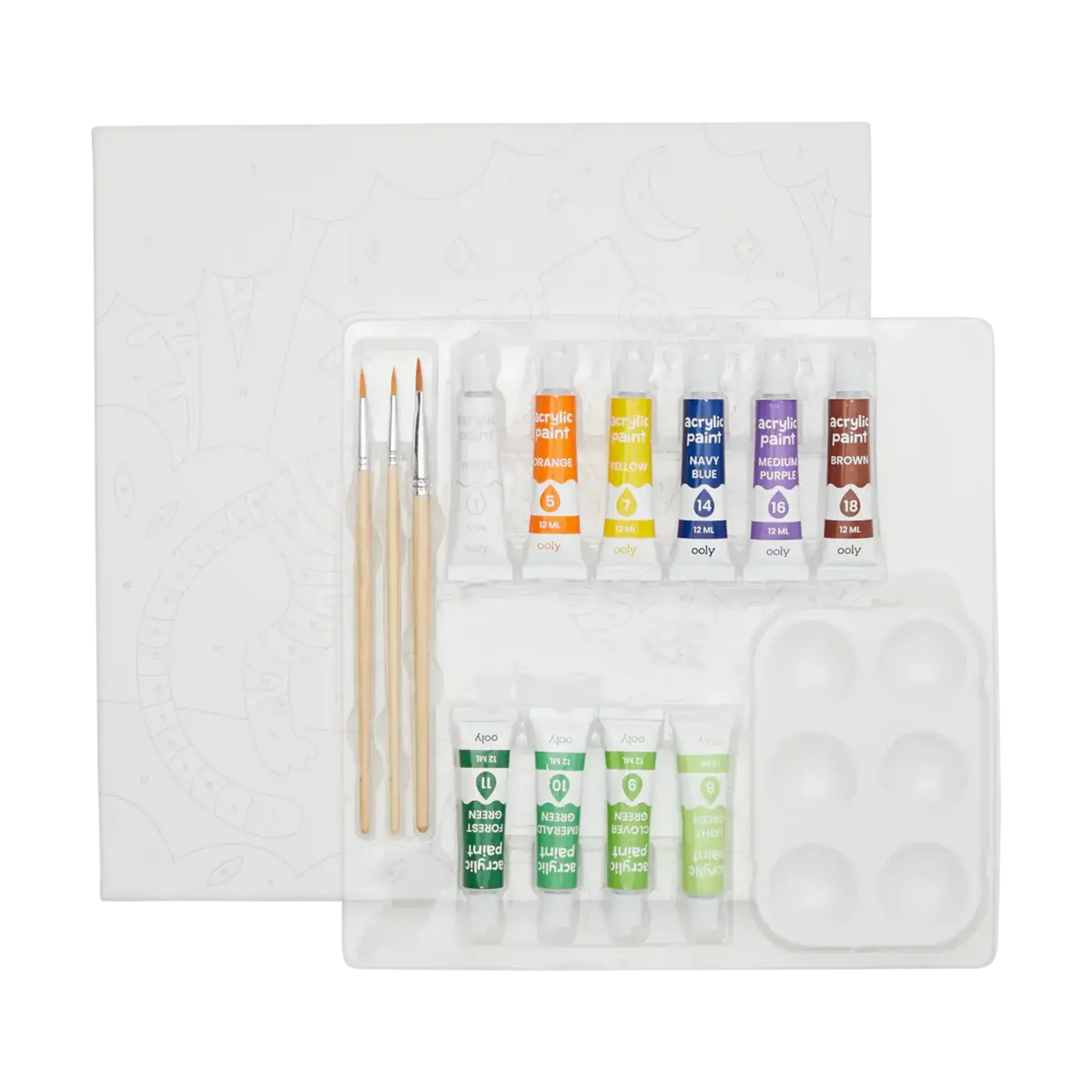 Colorific Canvas Paint By Number Kit: Terrific Tiger