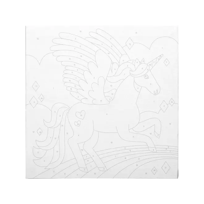 Colorific Canvas Paint by Number Kit : Magic Unicorn