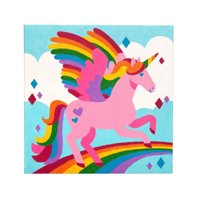 Colorific Canvas Paint by Number Kit : Magic Unicorn