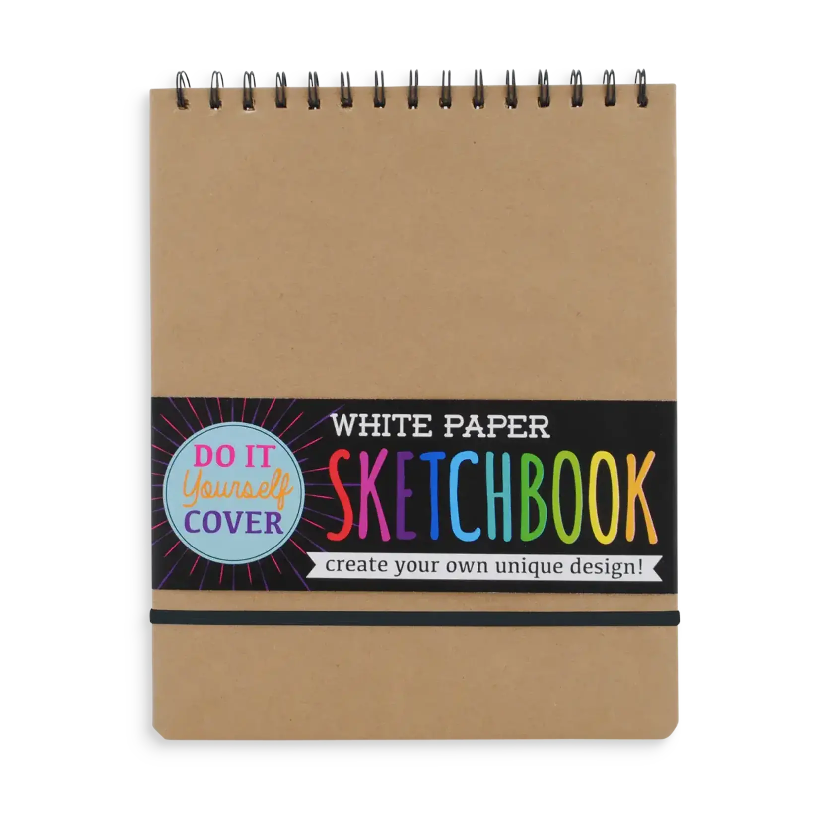 D.I.Y. Cover: White Paper Sketchbook (8" x 10.5"/ 75 Pages)