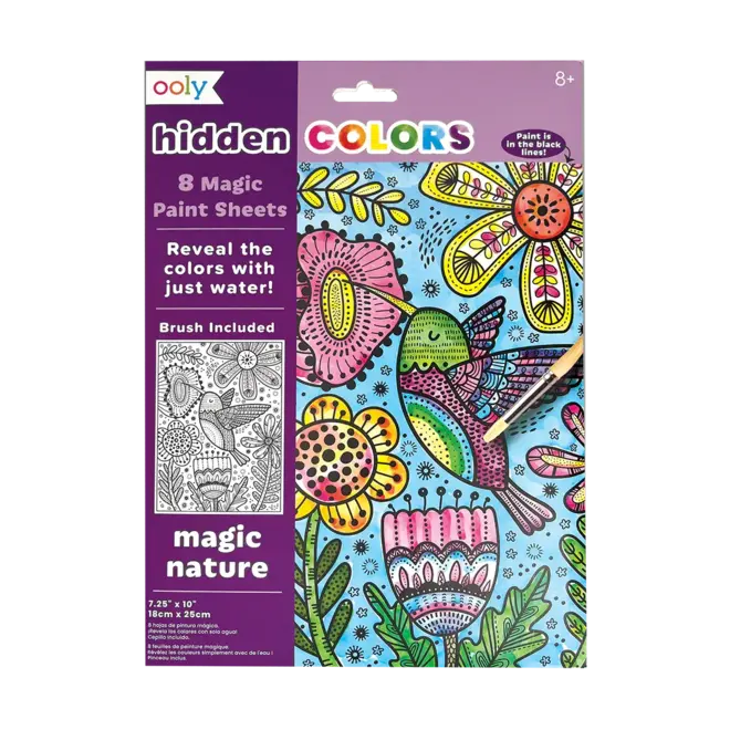 Hidden Colors Magic Paint Sheets (9 PC Set) - Magic Nature