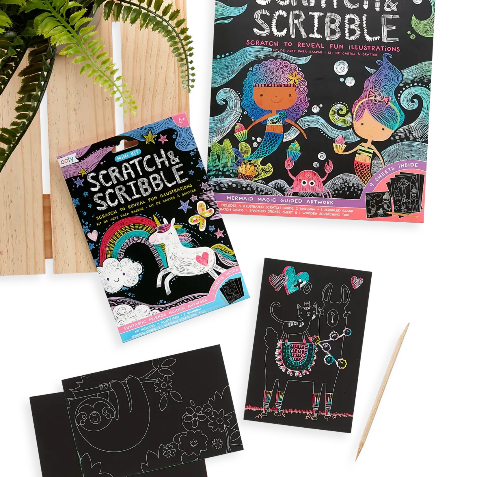 Mini Scratch & Scribble Art Kit: Funtastic Friends