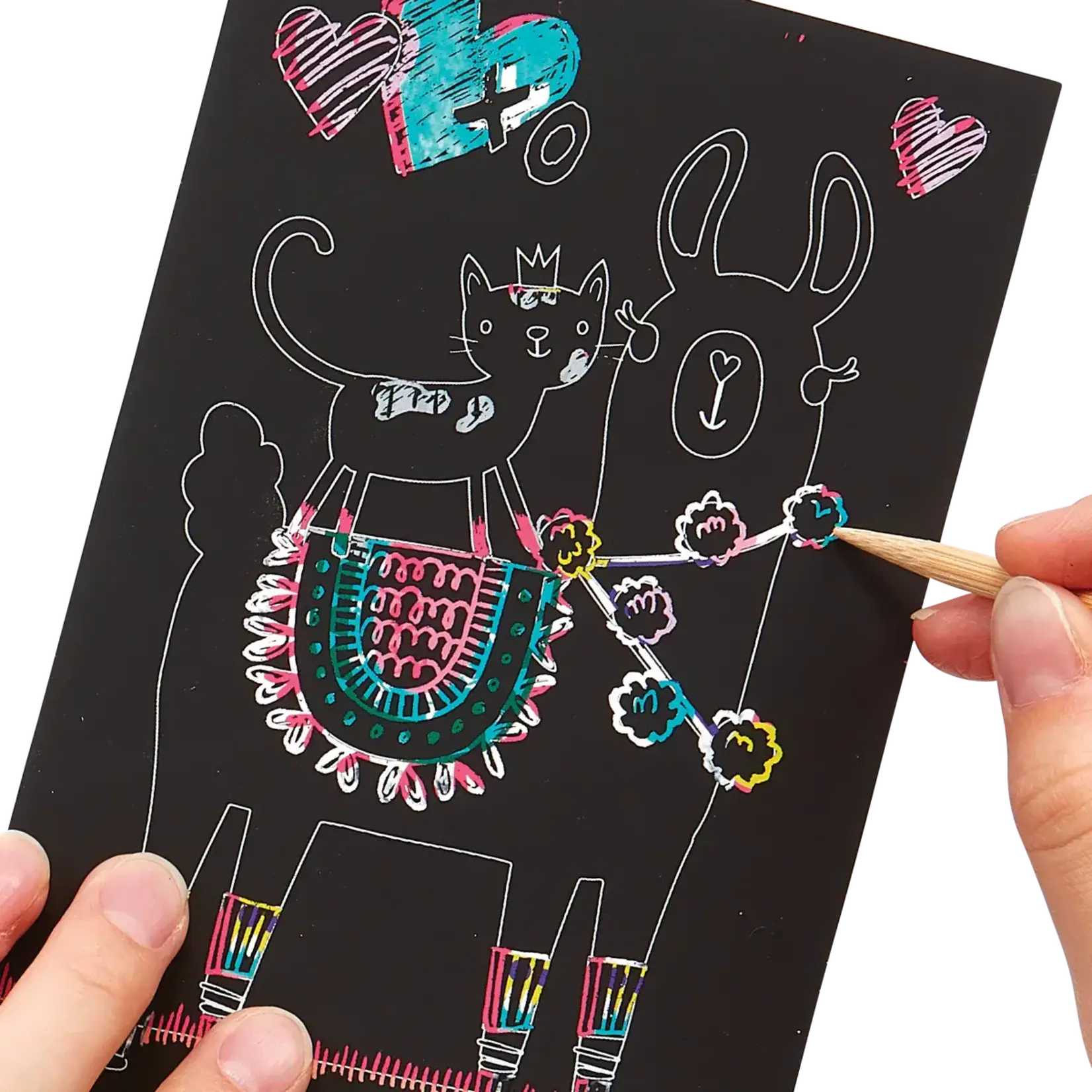 Mini Scratch & Scribble Art Kit: Funtastic Friends
