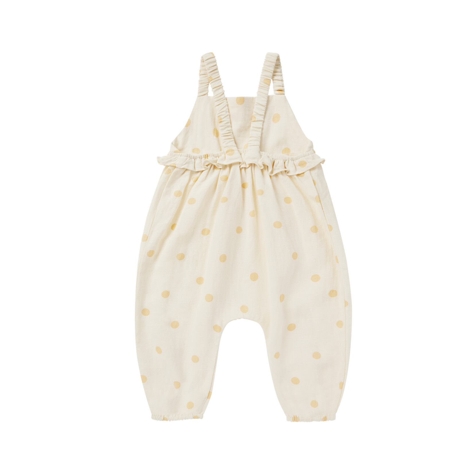 Rylee + Cru kinsley jumpsuit || yellow polka dot