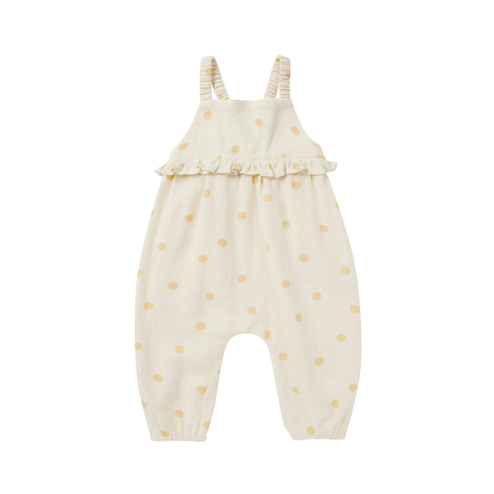 Rylee + Cru kinsley jumpsuit || yellow polka dot