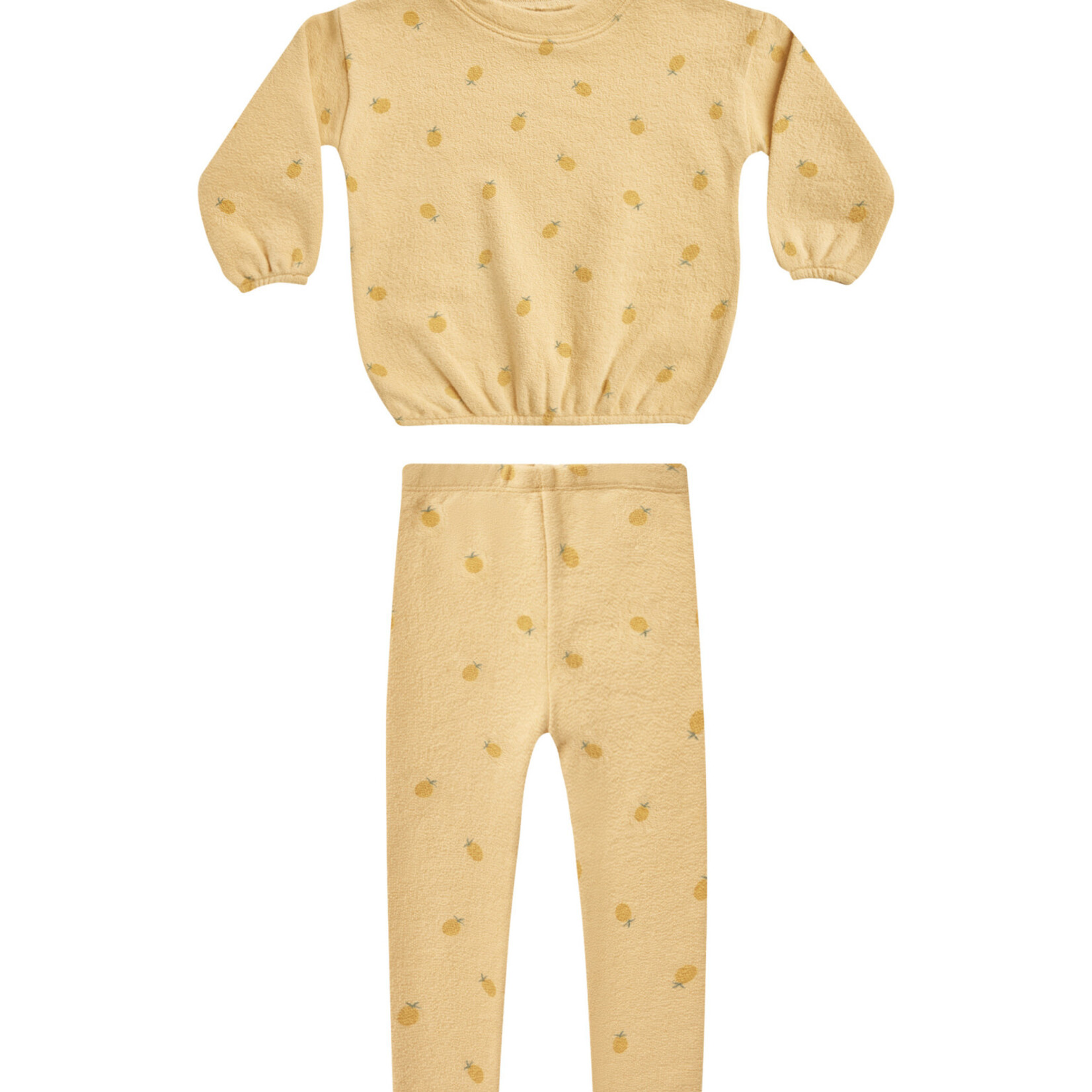 Rylee + Cru spongey knit set || pineapple