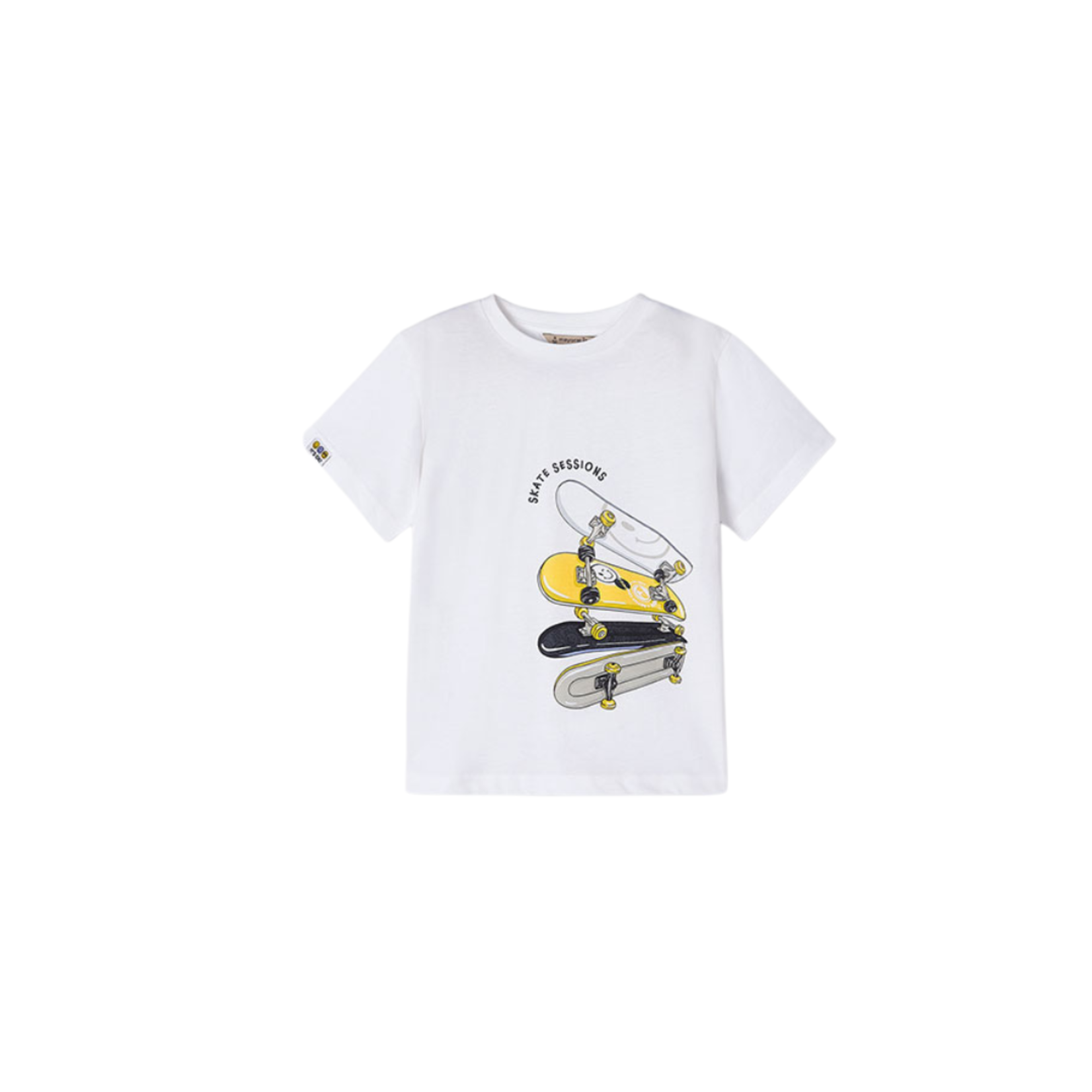 White Skateboard T-Shirt