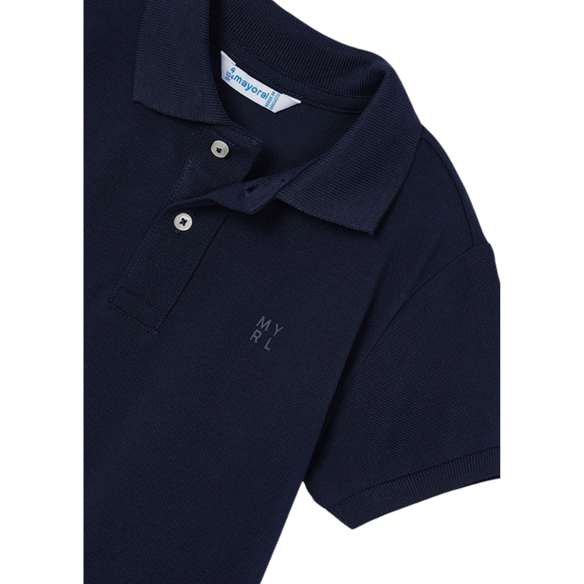 Short Sleeve Polo || Navy