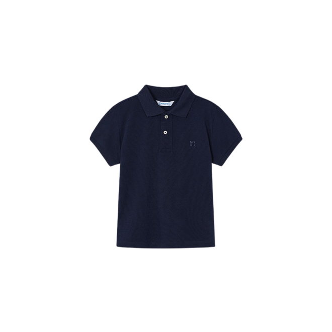 Short Sleeve Polo || Navy