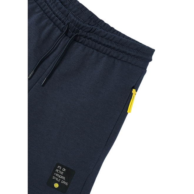 Knit Bermuda Shorts || Navy