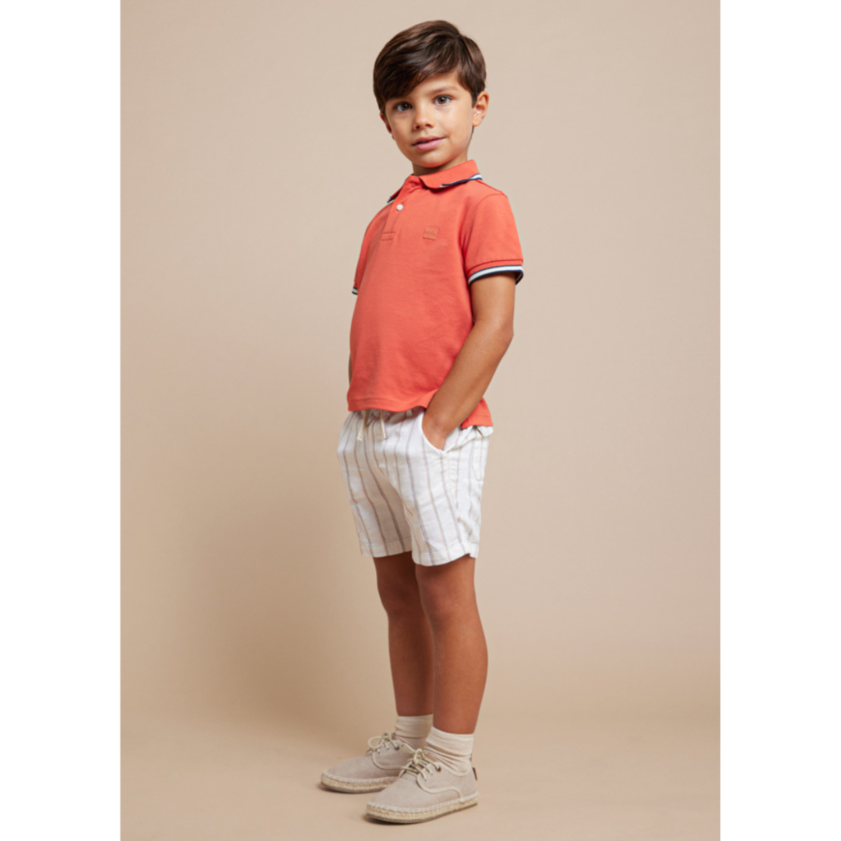 Short Sleve Polo || Chili Orange