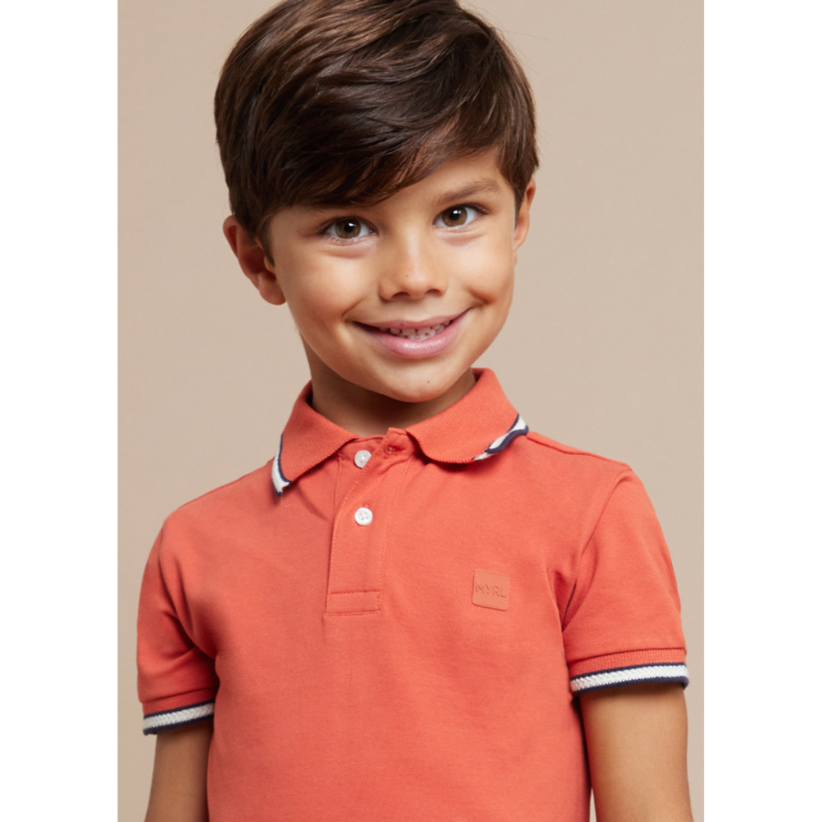 Short Sleve Polo || Chili Orange