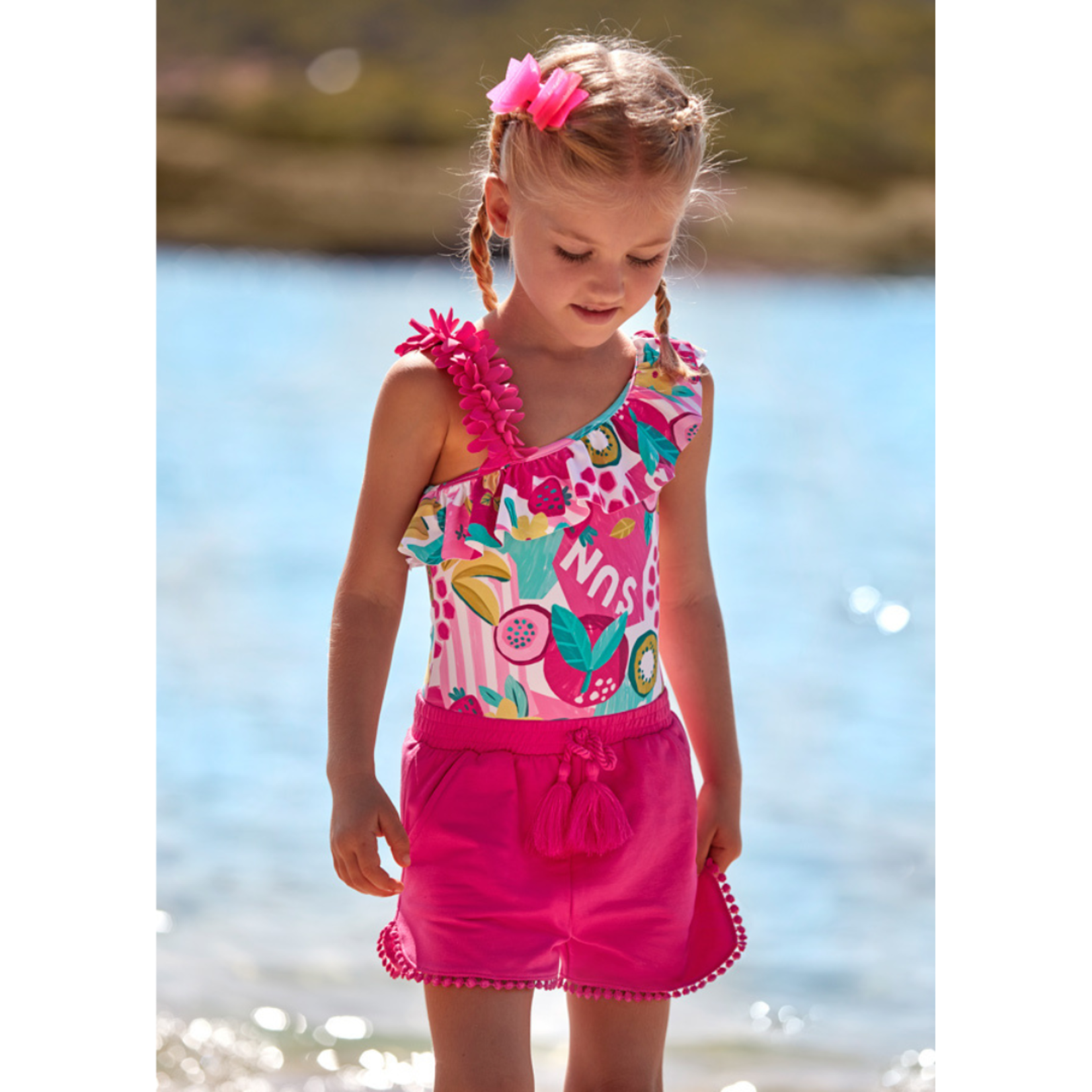 Chenille Shorts || Fuchsia