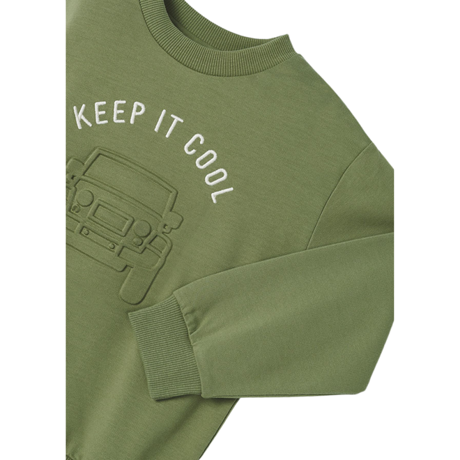Embossed Jeep Pullover || Iguana Green