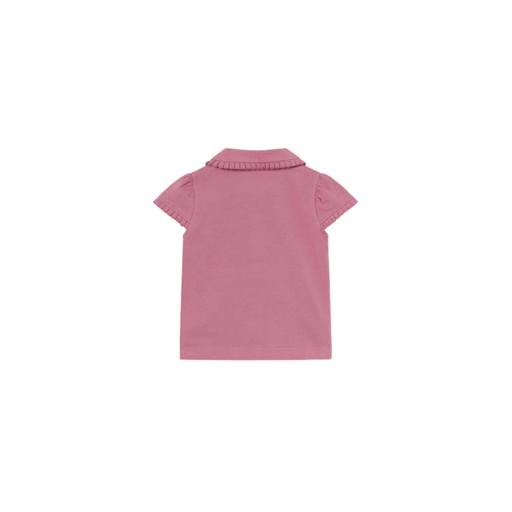 Peter Pan Ruffle Trim Blouse || Hibiscus