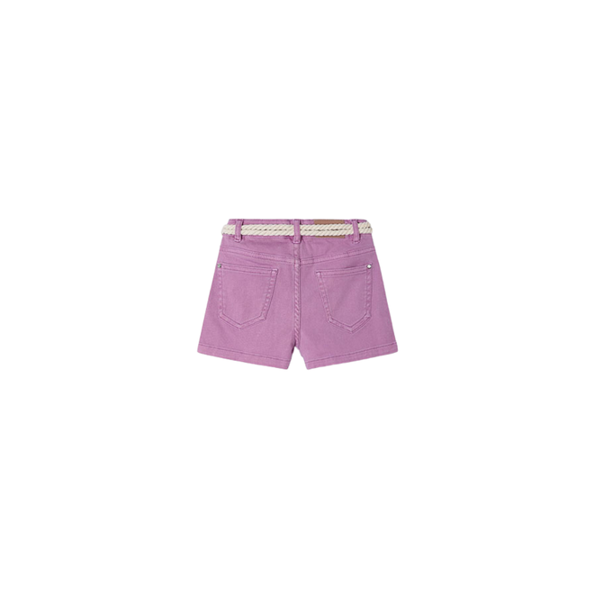 Basic Twill Shorts w Belt || Orchid