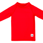 Birdie Bean Rash Guard - Crimson