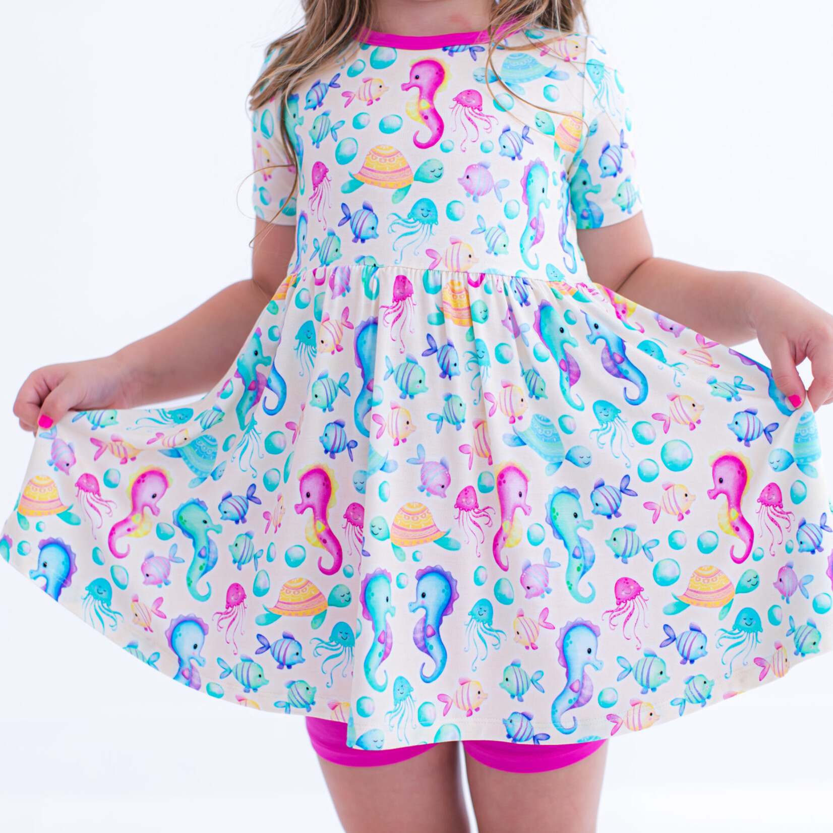 Birdie Bean Toddler Peplum Set - Coral