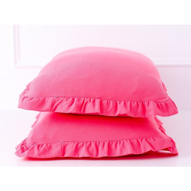 Ribbed Pillowcase Set - Strawberry