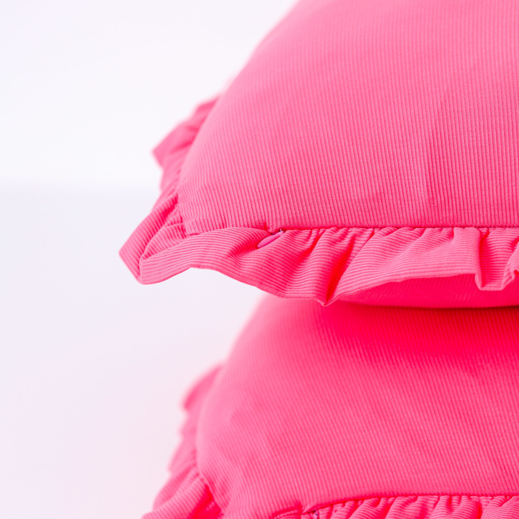 Birdie Bean Ribbed Pillowcase Set - Strawberry