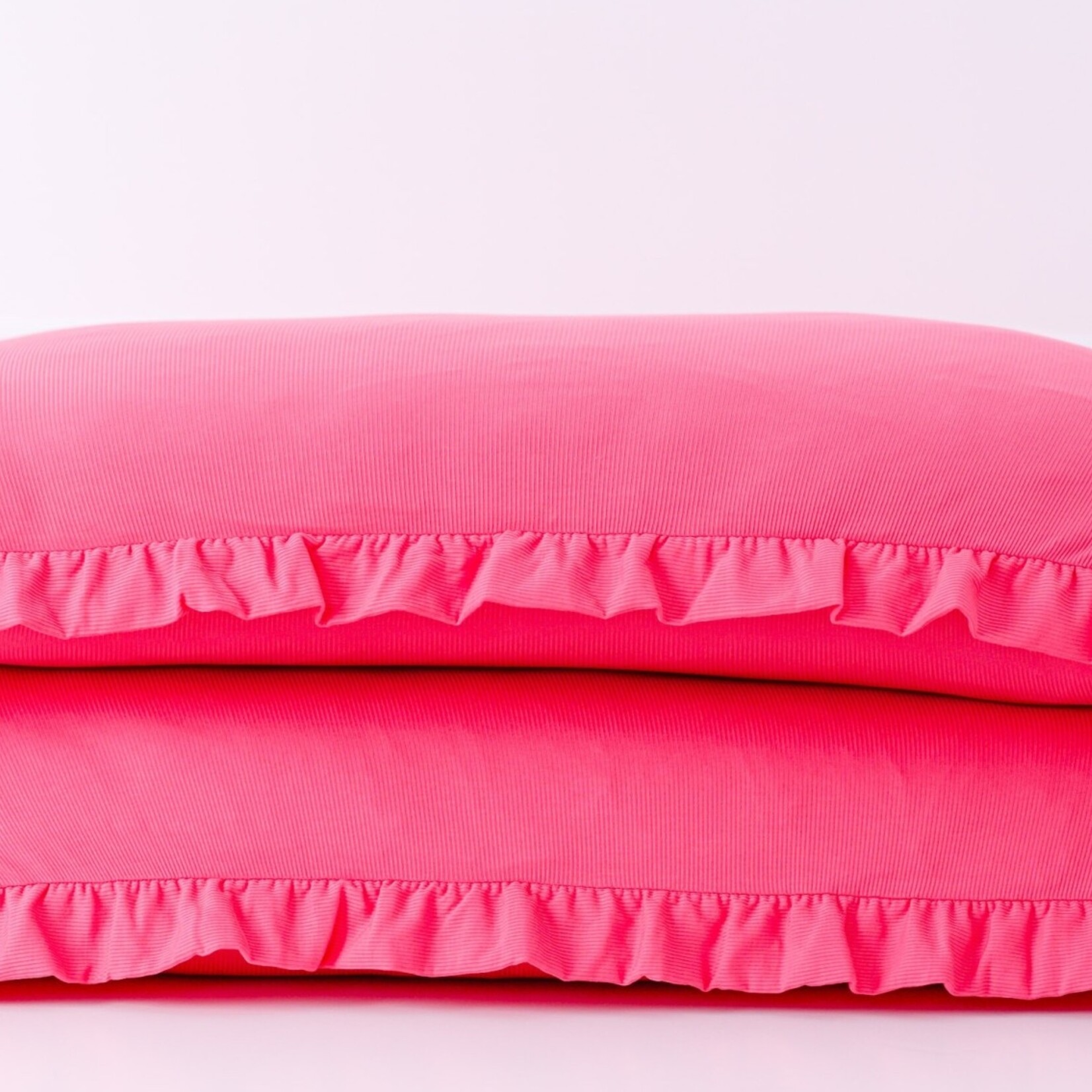 Birdie Bean Ribbed Pillowcase Set - Strawberry